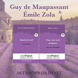  Guy de Maupassant &amp; Émile Zola (Bücher + 2 MP3 Audio-CDs) - Lesemethode von Ilya Frank von Guy de Maupassant, Émile Zola