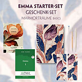  Emma Starter-Paket Geschenkset 2 Bücher (mit Audio-Online) + Marmorträume Schreibset Basics von Jane Austen