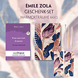  Émile Zola Geschenkset (mit Audio-Online) + Marmorträume Schreibset Basics von Émile Zola
