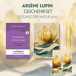  Die Verhaftung von dArsène Lupin - Geschenkset (Buch + Audio-Online) + Eleganz der Natur Schreibset Premium von Maurice Leblanc