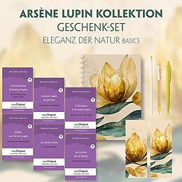  Arsène Lupin Geschenkset - 6 Bücher (mit Audio-Online) + Eleganz der Natur Schreibset Basics von Maurice Leblanc