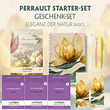  Charles Perrault Starter-Paket Geschenkset - 4 Bücher (mit Audio-Online) + Eleganz der Natur Schreibset Basics von Charles Perrault