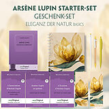  Arsène Lupin Starter-Paket Geschenkset - 4 Bücher (mit Audio-Online) + Eleganz der Natur Schreibset Basics von Maurice Leblanc