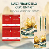  Luigi Pirandello Geschenkset - 4 Bücher (mit Audio-Online) + Eleganz der Natur Schreibset Premium von Luigi Pirandello