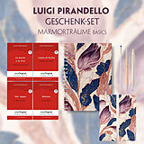  Luigi Pirandello Geschenkset - 4 Bücher (mit Audio-Online) + Marmorträume Schreibset Basics von Luigi Pirandello