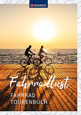 Kartonierter Einband Fahrradtouren-Buch von 