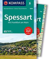 Kartonierter Einband KOMPASS Wanderführer Spessart, 65 Touren mit Extra-Tourenkarte von 