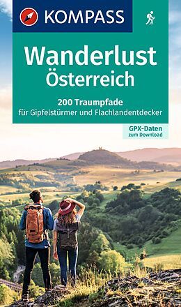 Kartonierter Einband KOMPASS Wanderlust Österreich von 