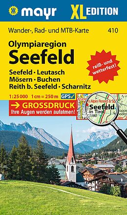 (Land)Karte Mayr Wanderkarte Olympiaregion Seefeld XL 1:25.000 von 