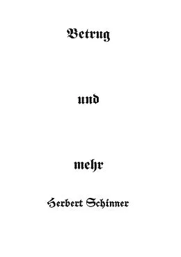 E-Book (epub) Betrug und mehr von Dipl. Ing. Herbert Schinner