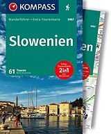 Kartonierter Einband KOMPASS Wanderführer Slowenien, 61 Touren mit Extra-Tourenkarte von Boris Korencan