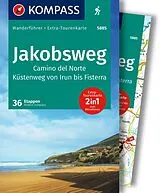 Kartonierter Einband KOMPASS Wanderführer Jakobsweg Camino del Norte, 36 Etappen mit Extra-Tourenkarte von Rorbert Schwänz
