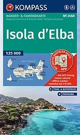 gefaltete (Land)Karte KOMPASS Wanderkarte 2468 Isola d' Elba 1:25.000 von