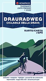 (Land)Karte KOMPASS Fahrrad-Tourenkarte Drauradweg  Ciclabile della Drava 1:50.000 von 