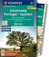 Kartonierter Einband KOMPASS Wanderführer Jakobsweg Portugal  Spanien, 25 Etappen mit Extra-Tourenkarte von Robert Schwänz