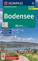 Kartonierter Einband KOMPASS Wanderführer Bodensee, 75 Touren mit Extra-Tourenkarte von Raphaela Moczynski