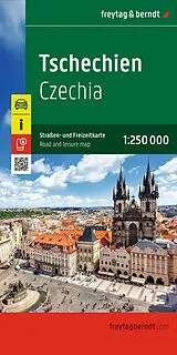 gefaltete (Land)Karte freytag & berndt Straßenkarte Tschechien 1:250.000 von