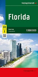 gefaltete (Land)Karte freytag & berndt Straßenkarte Florida 1:500.000 von 