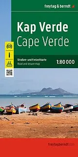 gefaltete (Land)Karte freytag & berndt Straßenkarte Kapverdische Inseln 1:80.000 von 