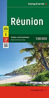 gefaltete (Land)Karte freytag & berndt Straßenkarte Réunion 1:50.000 von 