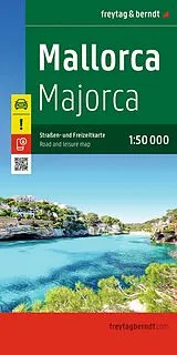 gefaltete (Land)Karte freytag & berndt Straßenkarte Mallorca 1:50.000 von 