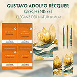  Gustavo Adolfo Bécquer Geschenkset - 4 Bücher (mit Audio-Online) + Eleganz der Natur Schreibset Premium von Gustavo Adolfo Bécquer