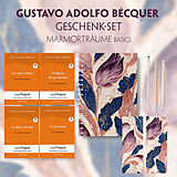  Gustavo Adolfo Bécquer Geschenkset - 4 Bücher (mit Audio-Online) + Marmorträume Schreibset Basics von Gustavo Adolfo Bécquer