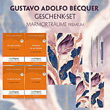  Gustavo Adolfo Bécquer Geschenkset - 4 Bücher (mit Audio-Online) + Marmorträume Schreibset Premium von Gustavo Adolfo Bécquer