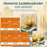 Kartonierter Einband Spanische Zaubermärchen Geschenkset - 5 Bücher (mit Audio-Online) + Eleganz der Natur Schreibset Basics von Cuentos