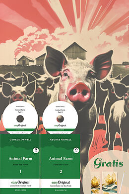  Animal Farm / Farm der Tiere - 2 Teile (2 Bücher + 2 MP3-Audio-CD + exklusive Extras) - Frank-Lesemethode von George Orwell