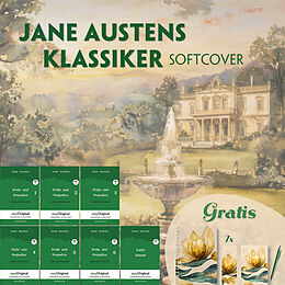  Jane Austens Klassiker Softcover (7 Bücher + Audio-Online + exklusive Extras) - Frank-Lesemethode von Jane Austen