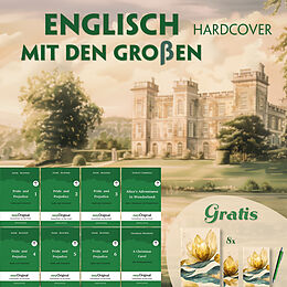 Englisch mit den Großen Hardcover (8 Bücher + Audio-Online + exklusive Extras) - Frank-Lesemethode von Jane Austen, Charles Dickens, Lewis Carroll