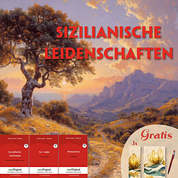  Sizilianische Leidenschaften (3 Bücher + Audio-Online + exklusive Extras) - Frank-Lesemethode von Giovanni Verga
