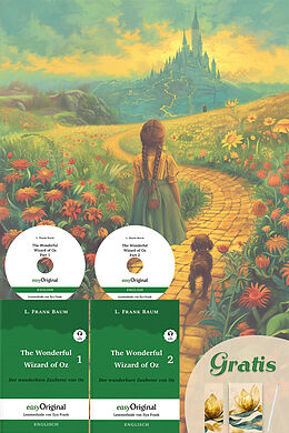  The Wizard of Oz / Der Zauberer von Oz (2 Bücher + 2 MP3 Audio-CDs + exklusive Extras) - Frank-Lesemethode von L. Frank Baum