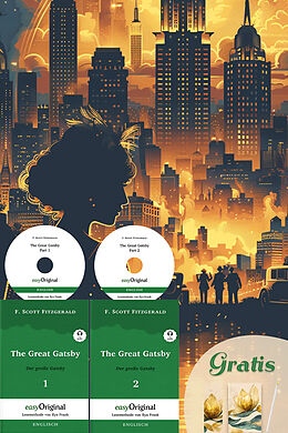  The Great Gatsby / Der große Gatsby - 2 Teile (2 Bücher + 2 MP3-Audio-CD + exklusive Extras) - Frank-Lesemethode von F. Scott Fitzgerald