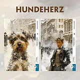 Fester Einband Sobatsch'je serdze / Hundeherz - 2 Teile (2 Bücher + Audio-Online) - Frank-Lesemethode - Kommentierte zweisprachige Ausgabe Russisch-Deutsch von Michail Bulgakow