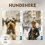 Fester Einband Sobatsch'je serdze / Hundeherz - 2 Teile (2 Bücher + Audio-CDs) - Frank-Lesemethode - Kommentierte zweisprachige Ausgabe Russisch-Deutsch von Michail Bulgakow