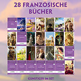  28 französische Bücher (28 Bücher + Audio-Online) - Frank-Lesemethode - Kommentierte zweisprachige Ausgabe Französisch-Deutsch von Maurice Leblanc, Guy de Maupassant, Prosper Mérimée