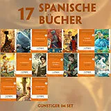 Fester Einband 17 spanische Bücher (17 Bücher + Audio-Online) - Frank-Lesemethode - Kommentierte zweisprachige Ausgabe Spanisch-Deutsch von Cuentos, Gustavo Adolfo Bécquer, Federico García Lorca