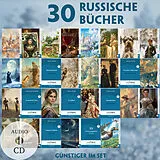  30 russische Bücher (30 Bücher + Audio-CDs) - Frank-Lesemethode - Kommentierte zweisprachige Ausgabe Russisch-Deutsch von Anton Pawlowitsch Tschechow, Nikolai Wassiljewitsch Gogol, Alexander Puschkin