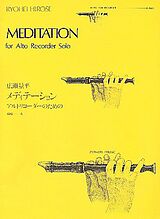 Ryohei Hirose Notenblätter Meditation