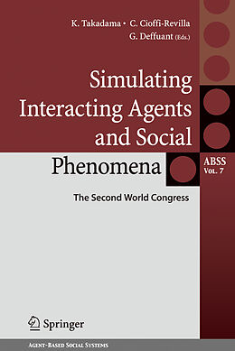 Couverture cartonnée Simulating Interacting Agents and Social Phenomena de 