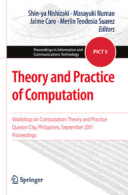 Couverture cartonnée Theory and Practice of Computation de 