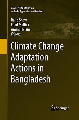 Couverture cartonnée Climate Change Adaptation Actions in Bangladesh de 