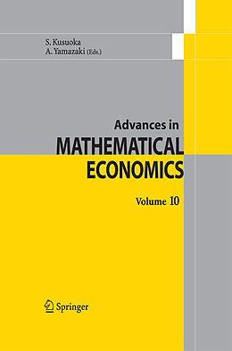 Couverture cartonnée Advances in Mathematical Economics Volume 10 de 