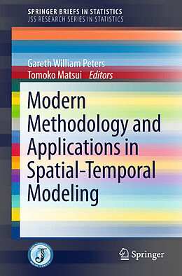 Couverture cartonnée Modern Methodology and Applications in Spatial-Temporal Modeling de 