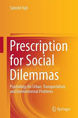 eBook (pdf) Prescription for Social Dilemmas de Satoshi Fujii