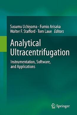 Livre Relié Analytical Ultracentrifugation de 