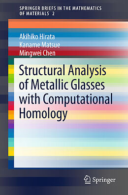 Kartonierter Einband Structural Analysis of Metallic Glasses with Computational Homology von Akihiko Hirata, Mingwei Chen, Kaname Matsue
