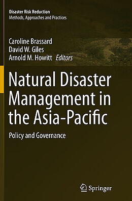 Couverture cartonnée Natural Disaster Management in the Asia-Pacific de 